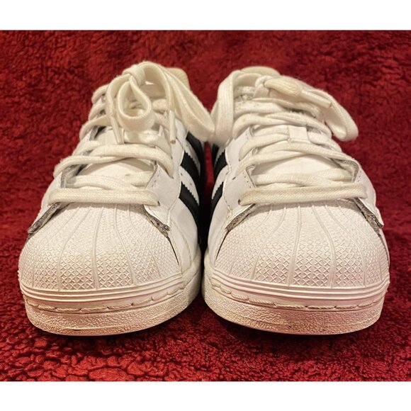 adidas Superstar Sneakers - W Size 6.5.  White with Black Stripe - EUC! - Picture 7 of 9